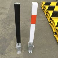 Metal Removable Bollard Rb12 White & Black