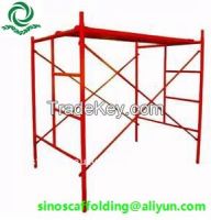 Ladder frame scaffolding system