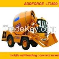 3.5m3 Mobile Self Loading Concrete Mixer Truck Price