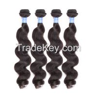 Popular 100% hair weft 8-32inches Brazilian body wave extension human