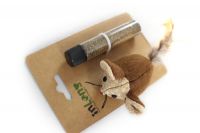 Refillable Plush Mouse with Catnip Toy Set