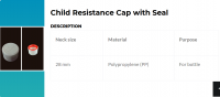 Child Resistance Cap