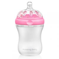 Kumeng Baby Extra Wide Neck Silicone Baby Feeding Bottle