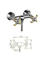 Dual Handle Brass Shower Faucets