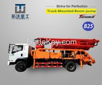 brand new truck mounted concrete boom pump 25 meters