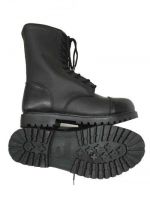 Military Black embossing full leather long jungle boot,Safety boot