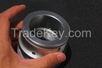 5 axis CNC machining part Clear Anodize  high precision 3D horizontal scanner extension adjusting nut