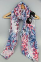 Newest Fashion Pattern Printing Voile Lady Scarf 2101/2302/2303