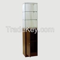 USA hot selling Frameless Tower Showcase with Storage