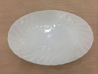 Egg Shaped Fish Dinner Plate With Spiral Rim