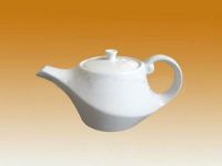 750ml Spiral Flute White Teapot