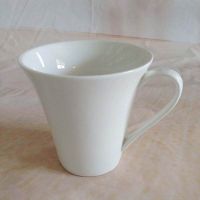 White Mug With A Wide Mouth