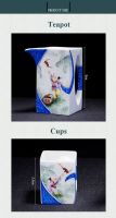 High Quality Hand Painted Bone China Kung Fu Tea Set 9pcs