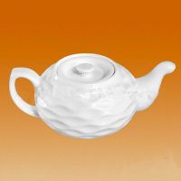 700ml Persimmon Shaped White Teapot