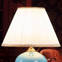 Northern Europe Style Sapphire Porcelain Lamp