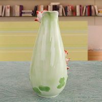 Embossed Lotus Porcelain Enamel Vase