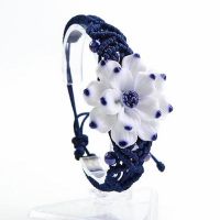 Bauhinia Flower Porcelain Bracelet