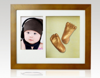 New design footprint baby frame tenderly baby product baby photo frame art kit 