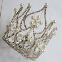 New Rhinestone round crown &amp;amp;amp; tiaras , Fashion hair ornament , wedding accessories