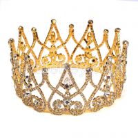 Wholesale Round Ring  Crystal Crown Hair Accessories, Bridal Tiara Beauty Pageant