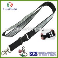 most popular custom printed polyester fancy whistle lanyard for bags