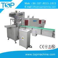 Full automatic thermal shrink wrapping machine for beverage bottles 2x3, 3x4, 4x6