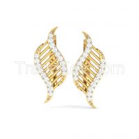 Designer Diamond Hoop Earrings