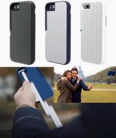 Aluminum material foldable 2 in 1 selfie stick sase for mobile phone