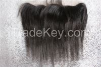 human hair closures,full lace frontal closures,13*4 inch with baby hair straight hair