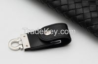 Leather USB Flash Drive 4GB 8GB 16GB 32GB Keychain Pendrive 32GB Flash Memory Stick Pen