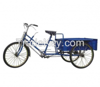 three wheel manpower cargo tricycle