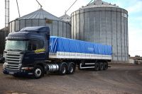 Grain trailer truck 3 exels