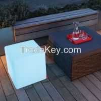 outdoor Led cube chair, Color changing waterproof led furniture