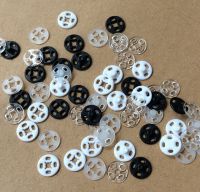 Transparent white black color plastic button Snap fastener for coat cloth garment bags caps