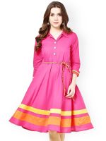 PINK DORI COTTON KURTI for women and girl