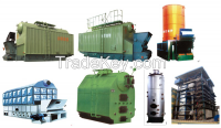 Coal fired steam or hot water boiler