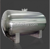 stainless steel storage tank or aluminum tank