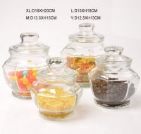 Glass storage jar,glass jar,glass food jar,glass jar set