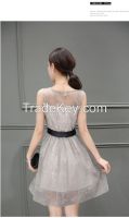 2016 New Summer Dress Lady T-shirt Thin Slim Skirt Korean Small Fragr