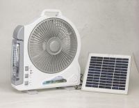 Solar Electrical Fan with LED Lamp
