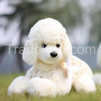 Poodle dog doll plush toy doll cute children