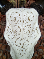 Balinese Hand Carved Cow Skull.