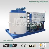 ICESTA Factory price Flake Ice Machine for Seafood processing (10TN/24HRS)