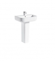 White Ceramic Pedestal Basin