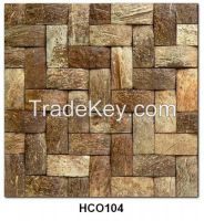 coconut shell tiles, mosaic, panel, item No. HCO104