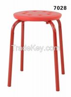 Home Outdoor PP Seat Steel Chair Round Chair Round Plastic chair