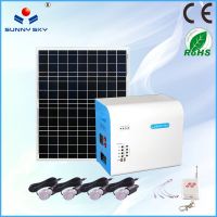 CE RoHs mini solar portable system solar panel kits solar power system for home