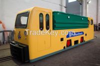 High Speed Battery Locomotive with Double Cabs,  Explosion Proof Locomotive for Underground Mining, Electric Locomotive,