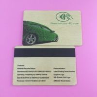 2016 New Wooden Green Color Printing Card