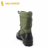 New Design Durable Black Leather Combat Boot